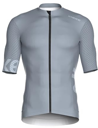 INBIKE Radtrikot Herren Kurzarm Fahrradtrikot Sommer Atmungsaktiv Trikot Fahrrad Rennrad Shirt Fahrradbekleidung Grau L