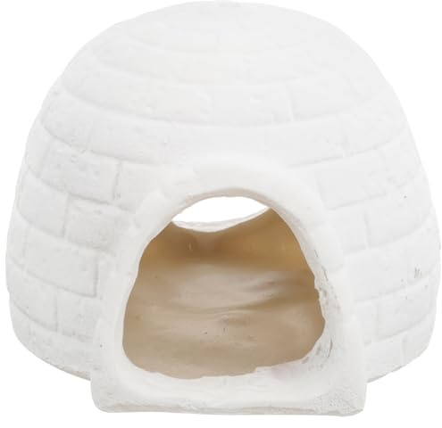 COLLBATH Keramik Hamster Versteck Haus 3.54X3.35X2.76In Sommer Abkühlung Nest Kleintier Gehege Zubehör Für Hamster Mäuse Rennmäuse