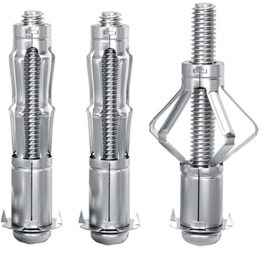 30 pcs Molly Bolts, Metal Drywall Anchors, Heavy Duty Zinc Plated Steel Molly Bolt (M6-52)