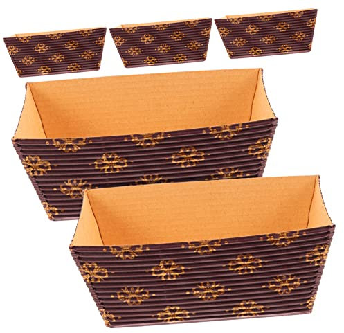 BEBEMOKO Set Da 25 Mini Teglie Per Plumcake in Carta Resistente Alle Alte Temperature, Pirottini Per Torta Pratici Per Forno e Dolci, Adatti a Panetterie, Pasticcerie e Uso Domestico