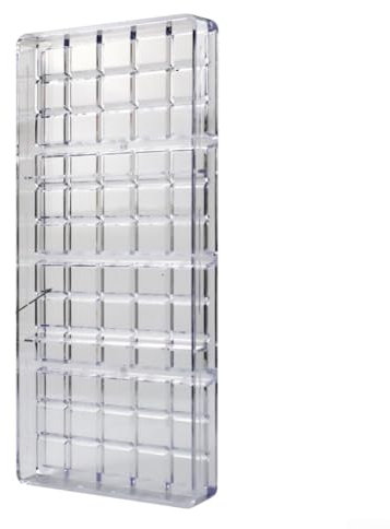 Stampo per cioccolatini in plastica trasparente per creare caramelle e gelatine in cucine domestiche o panetterie (quadrato)