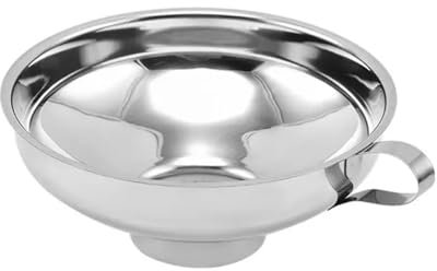 Set di imbuti da cucina, imbuti in acciaio inossidabile, imbuto a bocca larga in acciaio inossidabile, imbuto for condimenti for insalata e marmellata, gadget di grandi dimensioni, multifunzione, for