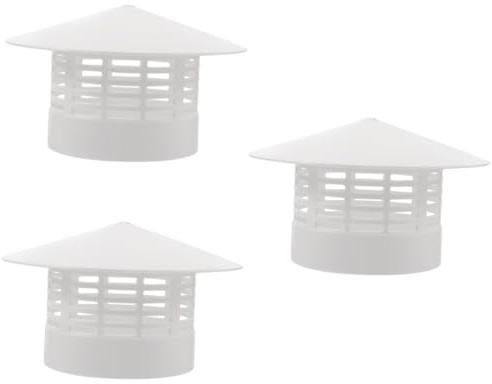 Kisangel 3pcs Boiler Flue Rain Cover Replacement Chimney Chimney Cover Accessory Protector Vent Cap