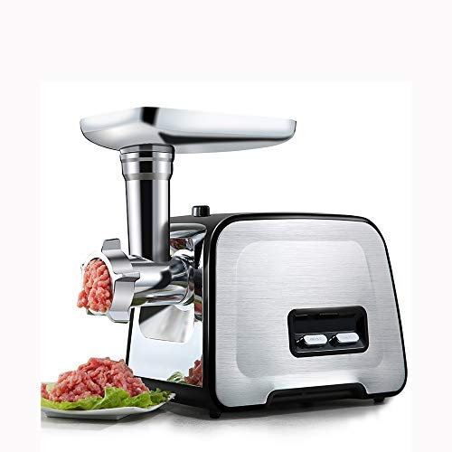 Tritacarne Elettrico per Uso Domestico, Piccolo, in Acciaio Inox, Multifunzione, per frullare Carne, Verdure tritate, Aglio, clistere Commerciale