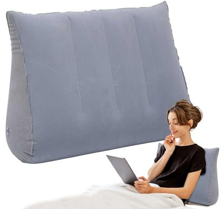Aufblasbares Keilkissen für Reisen - Keilkissen - Ergonomisches weiches Stützkissen Rückenlehne zum Sitzen Lesen Schwangerschaft Reflux