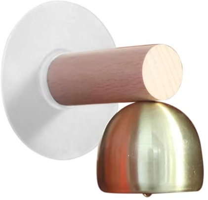 Entry Door Bell - Handmade Wall Mounted Bell, Artistic Decorative Entryway Chime | Easy Install Wooden Door for Home Decor, Antique Shopkeepers Entry Classic Storefront Hanging for Gift