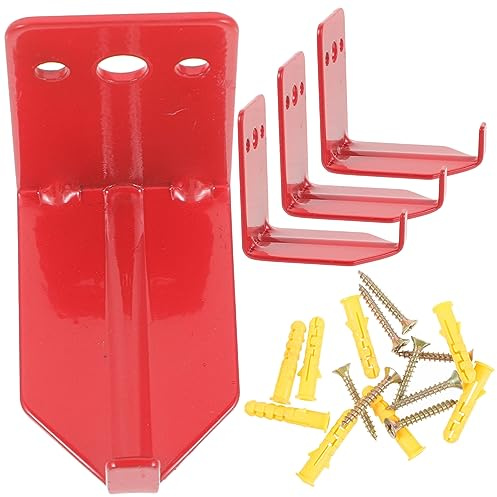 WHAMVOX Soportes para Extintor de Incendios de 40 Libras, Juego de 4 Piezas, Diseño Montado en Pared, Materiales de Hierro y Plástico, Resistentes y Ahorran Espacio para Oficina y Hogar