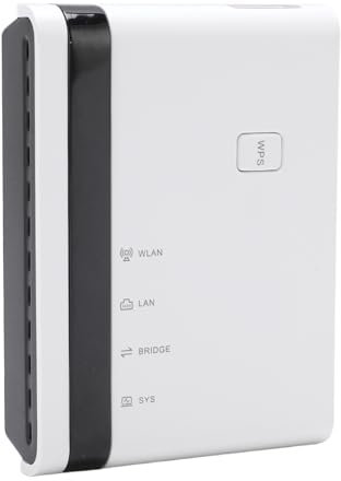 Server di Stampa USB a 4 Porte con Gigabit Ethernet & Wireless 2.4GHz, Multi Mode Lan Bridge per Vittorie, OS X, Plug & Play Che Condividono Fino a 4 Scanner di (Unione Europea)