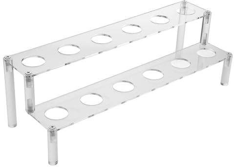 Luxshiny Supporto per Gelato Portaconi da Esposizione in Acrilico Trasparente 12 Fori Resistente e Riutilizzabile per Ristoranti e Feste per Coni Gelato e Snack