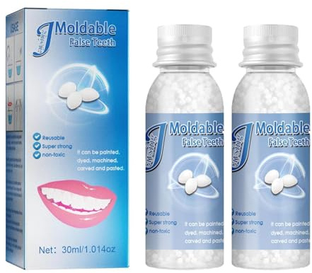 Set di riparazione dentale, kit di riparazione per otturazioni dentarie malleabili, kit di riparazione per otturazione dentale, perle per riparazione dentale, kit di riparazione dentale per denti