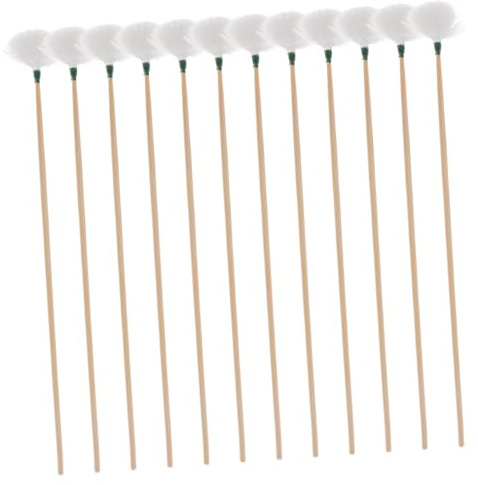 ORFOFE 12 Piezas Palos Limpiadores de Cera de Oído con Cerdas de Herramientas de Limpieza y Masaje Auricular Suaves Duraderas y para Uso Diario