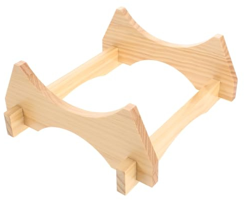 EPIGEIST Supporto in Legno Naturale per Barile da 5 Litri, Base Rialzata Stabile per Distributore Bevande da Banco, Porta Brocca D’Acqua e Vino per Uso Domestico e Decorazione Rustica