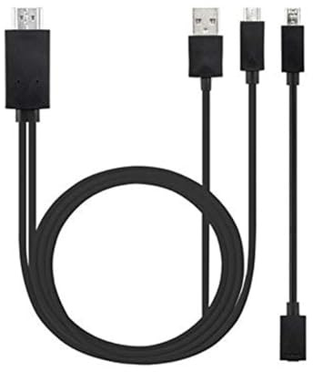 NASSMOSSE Adaptateur de câble Universel MHL Micro USB vers HDMI Adaptateur TV HD 1080P pour téléphone Android