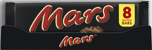Mars Soft Nougat Caramel Milk Chocolate Snack Bar Multipack 8 Pack | Perfect For Lunchbox Chocolate Bars, Festival Sweet Snacks, Family Movie Nights, Group Share Multipacks, Chocolate Treats