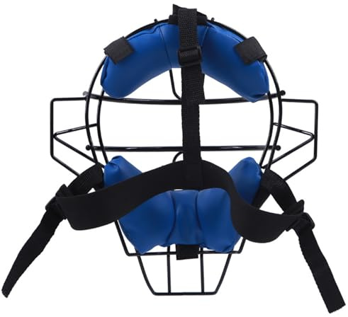 Casque de Softball Catchers pour Enfants, Casquette de Baseball légère et rembourrée, Housse Protection intégrale Absorbant Les Chocs pour Baseball, Softball, Bleu, Casquette