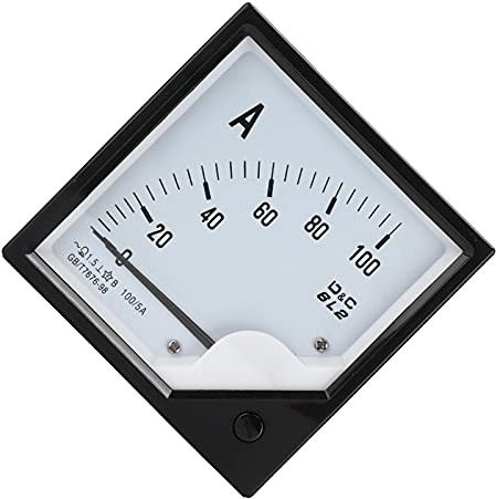 Generic Misuratore di Corrente con Puntatore, Amperometro Analogico da Pannello 6L2 100A/5A per Uso Industriale, Misurazione di Circuiti, Monitoraggio delle Tendenze in Miniere, Metallurgia,