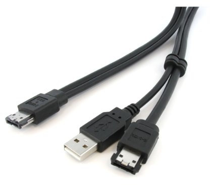 StarTech.com 3 ft eSATA/USB A -> Power eSATA Cable