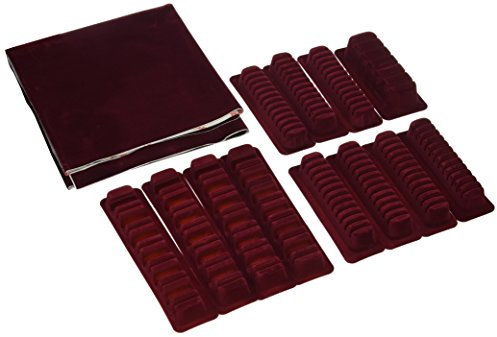 Rayen - Besteckschubladeneinsatz Selbstklebend, Anpassbar an Alle Schubladen, Praktische Organisation, Modernes Design, Farbe Rot