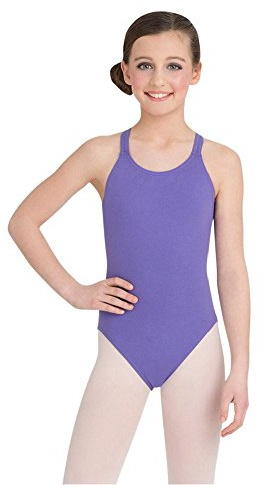 Capezio flickor klassiska dubbelband kamisol triotard AMETIST Small (4-5)