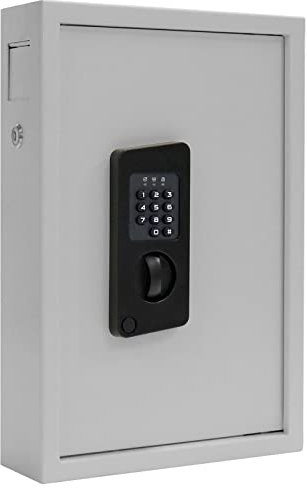 Profirst Nestro 48 Schlüsseltresor Stahl Elektronikschloss Notöffnung möglich 48 Schlüsselanhänger gratis Hakenleiste verstellbar inkl. Befestigungsmaterial