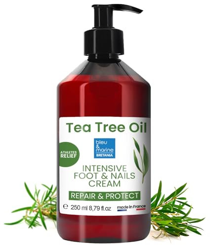 Crema di piedi Ultra Idratante terapeutica con olio di albero di tè Purificante Anti Hongos 250 ml – Deodorante Piedi