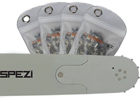 130cm Sägenspezi Schwert-Set Solid Drive mit 4 Halbmeißelketten 3/8 156TG 1,6mm passend für Husqvarna 365