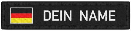 Deutschland Namenschild Patch mit Namen Bundeswehr Polizei Feuerwehr DEU #32321