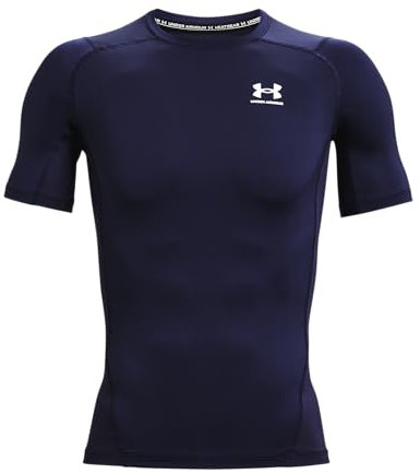 Under Armour Mens UA HG Armour Comp SS, short-sleeved sports t-shirt for men, comfortable and lightweight gym clothes for workouts