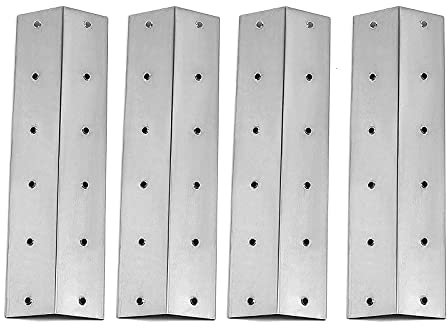 GriHero Stainless Steel Heat Shields for Outback Spectrum 3-Burner, Spectrum 3-Burner Flatbed Gas Grills, Blooma, THG3302S, Outdoor BBQ Flavorizer Bar Replacement Spare Parts, 4 Pack BBQ Heat Plates
