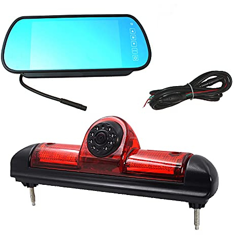 Caméra de recul pour feu de freinage sur Le Toit de Voiture pour Citroën Jumper/Fiat Ducato X250/Peugeot Boxer (avec Moniteur)