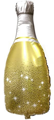 Gold Bottle Foil Balloon, 90cm