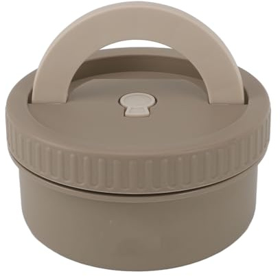 Airshi Fiambrera Térmica Bento, Fiambrera Bento Térmica Portátil de Acero Inoxidable con Rendimiento de Sellado Fuerte para Escuelas (Marron oscuro)