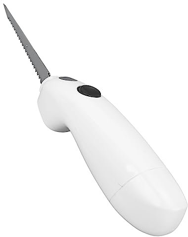 TOPINCN Batteriebetriebenes Messer, Elektrische Messer, Tragbares Steakmesser aus Edelstahl, Kabelloses Elektrisches Filetmesser für das Picknick Im Restaurant zu Hause