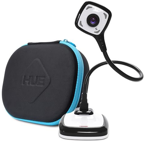 HUE HD Pro Flexible USB Video und Dokumentenkamera (Kamera in Schwarz mit Tragetasche in Schwarz)