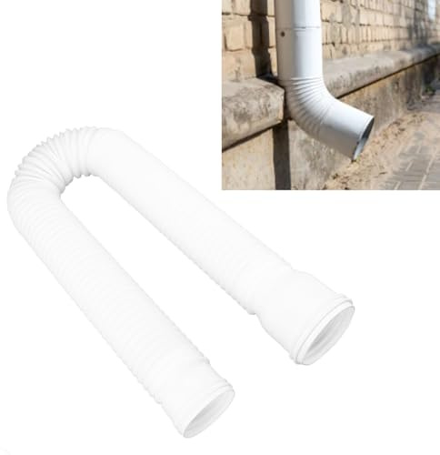 Avloppsslang Avloppsrännor Regnränna Stopprörsförlängning Flexibel Pe Dräneringsavloppsslangshylla Rännrörssats, 20-59 Tums Förlängningssats för Stuprör, Catch Basin Drain Kit