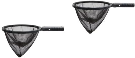 Toddmomy 2pcs Pool Skimmer Net Pole Fine Mesh Leaf Rake Swimming Pool Cleaner Skimmer Net for Swimming Ponds Fountains