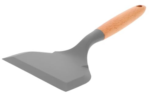 Ciieeo Silicone Tamagoyaki Spatula and Extra Wide Non-Stick Pancake Turner Wooden Handle, Heat Resistant Small Kitchen Spatulas for Cooking Omelettes, Stir Fry, and Baking