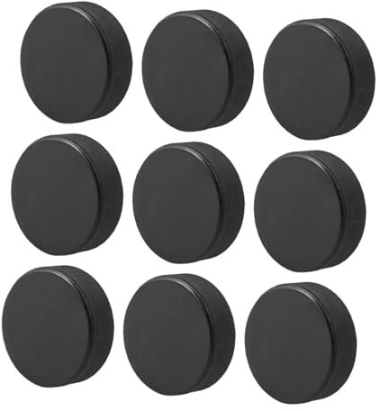 ifundom 9stücke Gummi Eishockeyspiel Pucks Für Eisbahntraining Dicke Pucks Für Sportgeräte Eishockey Übung