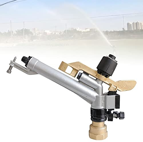 Arroseur à impact Impulse, arroseur de jardin, pistolet d'irrigation de 1,5 pouce, avec buse de rechange, portée d'eau de 19 à 29 m, arroseur rotatif à impact réglable à 360°, pour fermes, vergers e