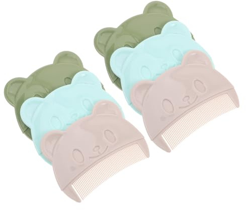 Veemoon 6pcs Hair Comb Fine Tooth Combs for Newborns for Sensitive Scalp Portable Hair Brush for Girls Boys
