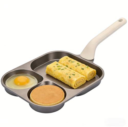 HARLIANGXY Spiegeleipfanne, Omlettenpfanne - Pancake Pfanne mit Antihaft-Beschichtung für [ Induktion Gas Ceran Elektro] Tamagoyaki Pfanne Groß, Eierpfanne für Spiegeleier Pancakes Speck Gemüse Steak