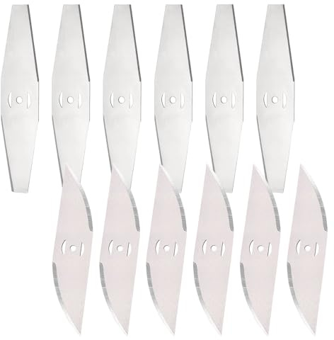 12 lame per decespugliatore in metallo, lame per tagliaerba, accessori di ricambio per decespugliatore senza fili, tagliabordi in metallo per decespugliatori da giardino e utensili elettrici da