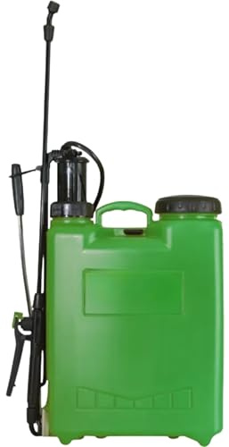 EffeDecor Pompa Irroratrice 12 Litri a Spalla Manuale con Getto Regolabile Pompante in Nylon Ideale per Trattamenti Antiparassitari e Diserbanti Giardinaggio Zaino Ugelli Nebulizzatore