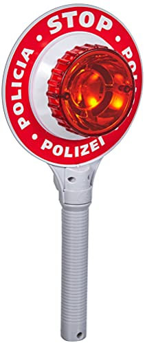 Theo Klein 8858 Paletta della Polizia, Paletta a Batteria con Belle luci Lampeggianti, Dimensioni- 16 cm x 3,5 cm x 29 cm, Giocattoli per Bambini dai 3 Anni in su