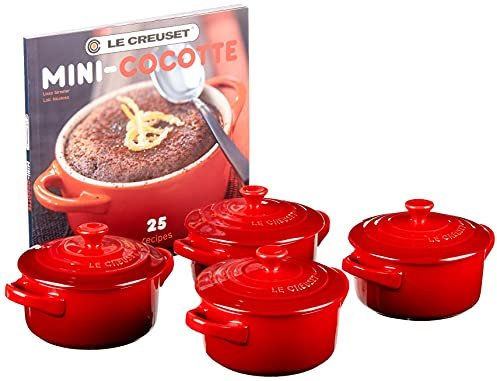 Le Creuset Mini Cocotte des Ensembles 5-Piece cerise