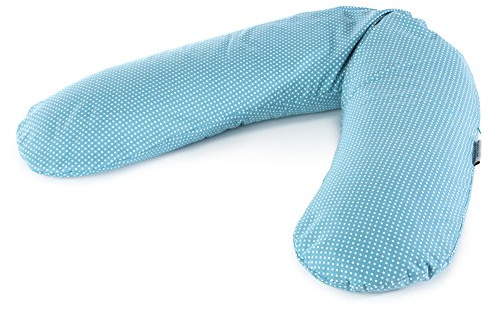 Theraline das Original-Stillkissen mit Polyester-Hohlfaserfüllung inkl. Feinköperbezug, 17 Punkte Türkis