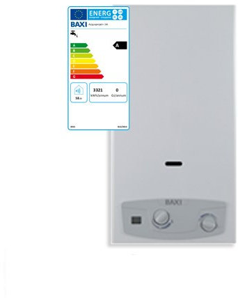Scaldabagno Scaldino a Gas BAXI ACQUAPROJET+ 14 i GL Camera Aperta Gpl ERP