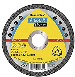 Klingspor 328906 A 660 R Trennscheiben 125 x 1 x 22,23 mm gerade Inhalt: 25 Stück Ohne Farbe