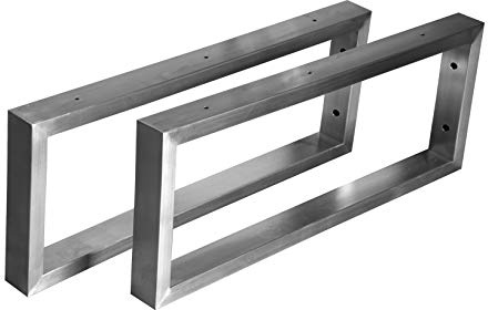 CHYRKA Wandkonsole Edelstahl 201 40x20 Träger Regalträger Regalhalter Konsole Waschbecken MK (150x400 mm - 1 Paar)