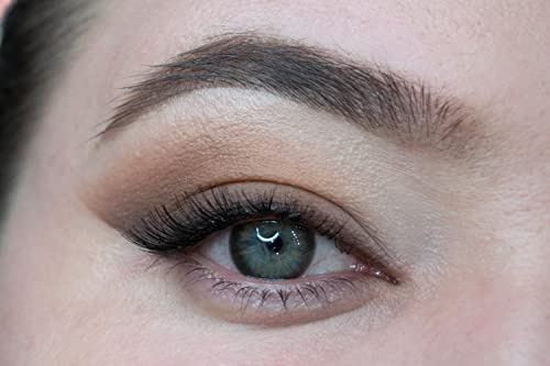 MYSALENS® Lentilles De Contact De Couleur Symphony Cercle Brown Marron Naturelle très haute opacité Kit De Rangement Boitier Pince applicateur Offert 12 Mois sans correction